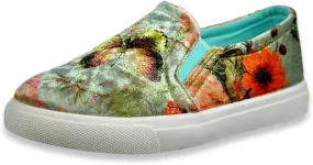 Girls' Brocade Butterfly Slip-On Shoes