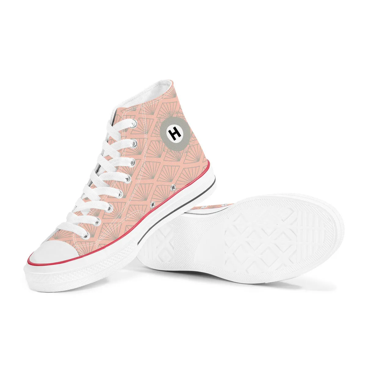 Hibiya Line High Top Canvas Shoes