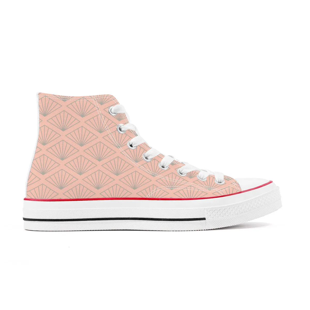 Hibiya Line High Top Canvas Shoes