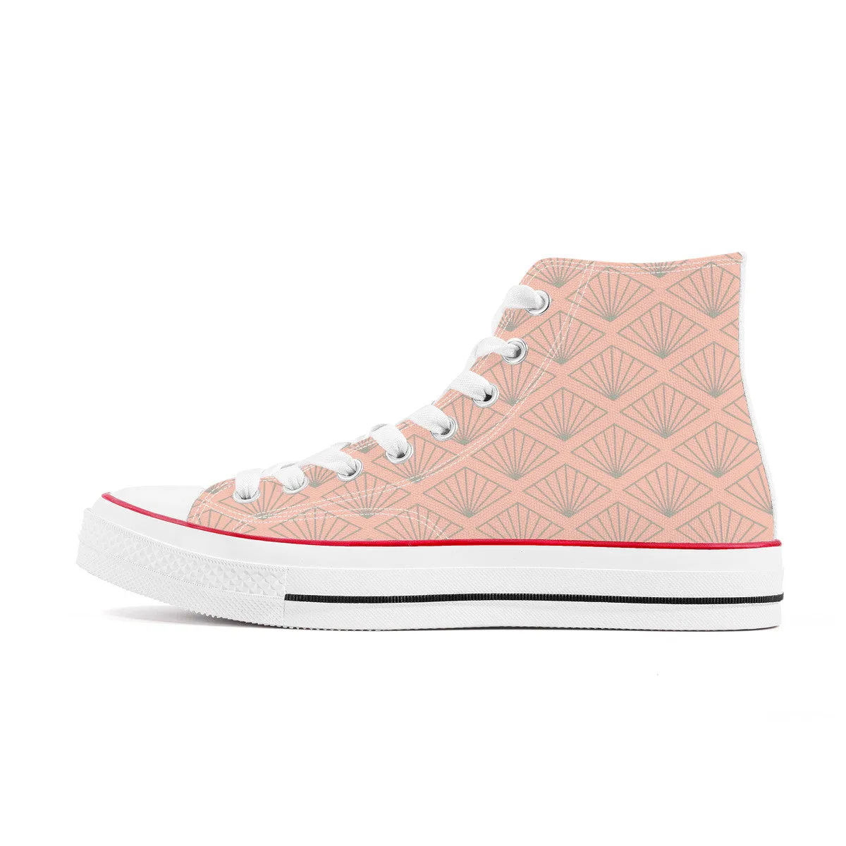 Hibiya Line High Top Canvas Shoes