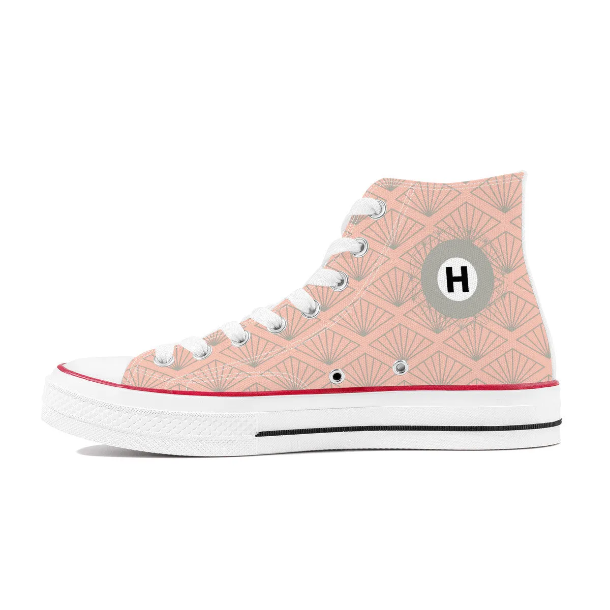Hibiya Line High Top Canvas Shoes