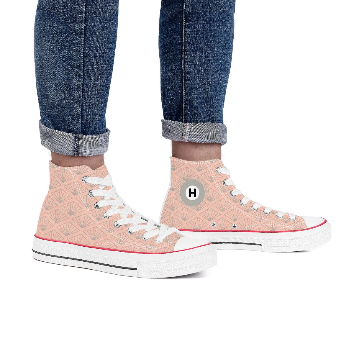 Hibiya Line High Top Canvas Shoes