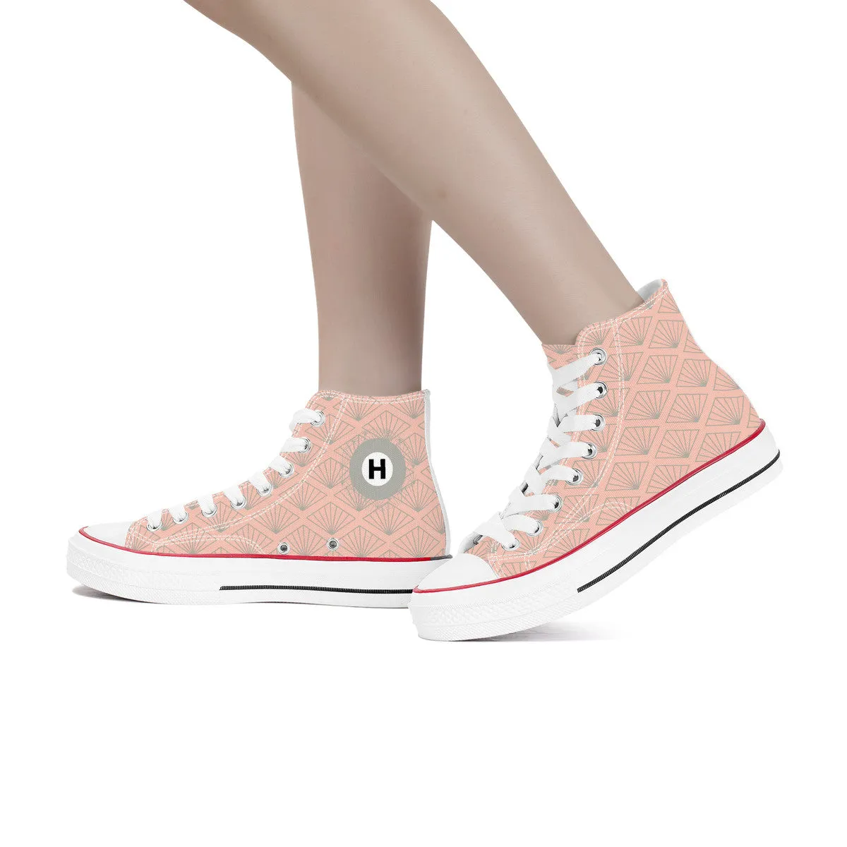 Hibiya Line High Top Canvas Shoes