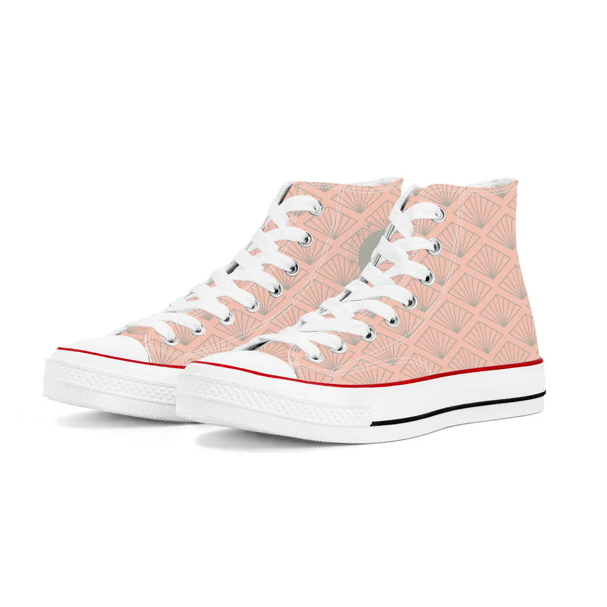 Hibiya Line High Top Canvas Shoes