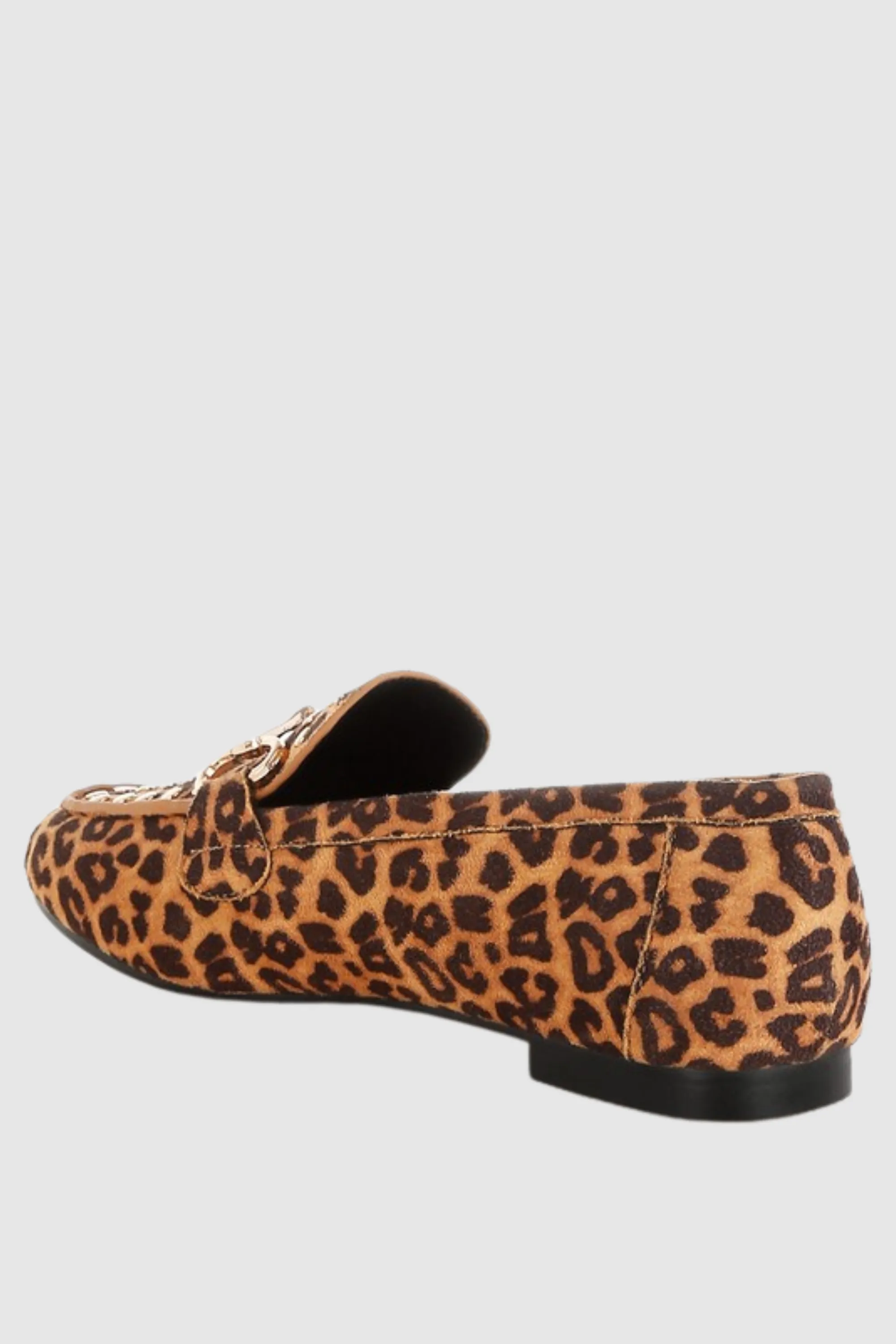 Horsebit Leopard Print Loafers