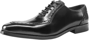 Italian Luxury Mens Oxford Dress Shoes Patent Leather Tuxedo Wedding Business Classic Pointed Toe Comfortable Lace Up Non Slip Elegant Party Low Top Shoes