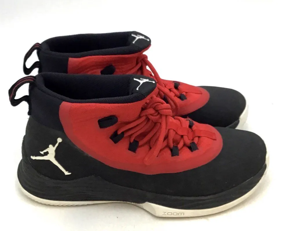 Jordan Men's Air Jordan Ultra Fly 2 Red Black Athletic Shoes - Size 8.5