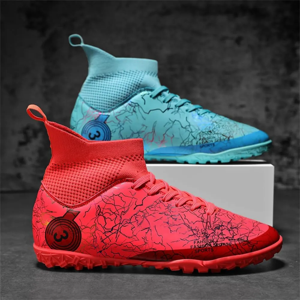 Kids Soccer Shoes Boys Girls Football Trainning Shoes Youth Firm Ground Athletic Turf Shoes Outdoor Professional Soccer Shoes Sneakers