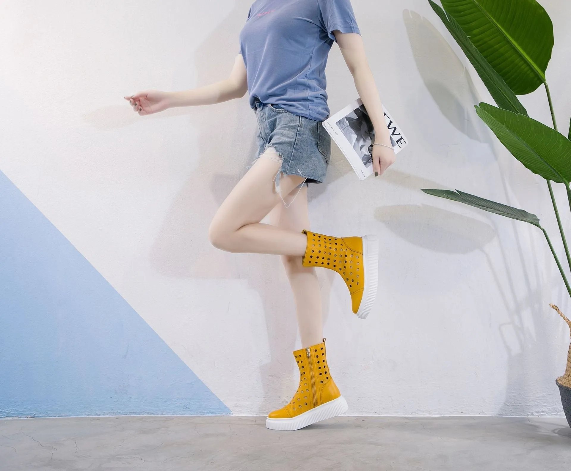 Ladies Fashion Personality Breathable Platform Shoes - GlamzLife