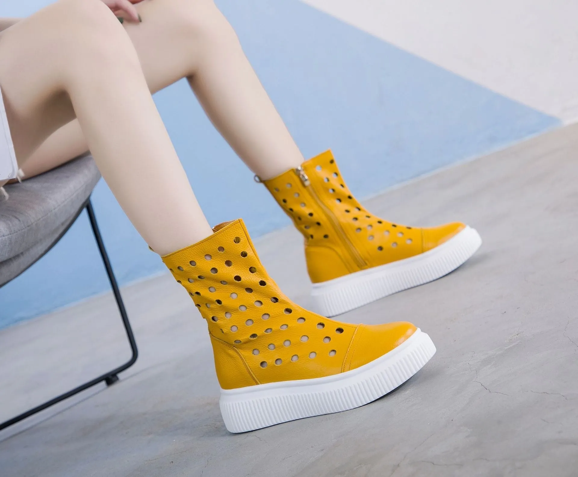 Ladies Fashion Personality Breathable Platform Shoes - GlamzLife