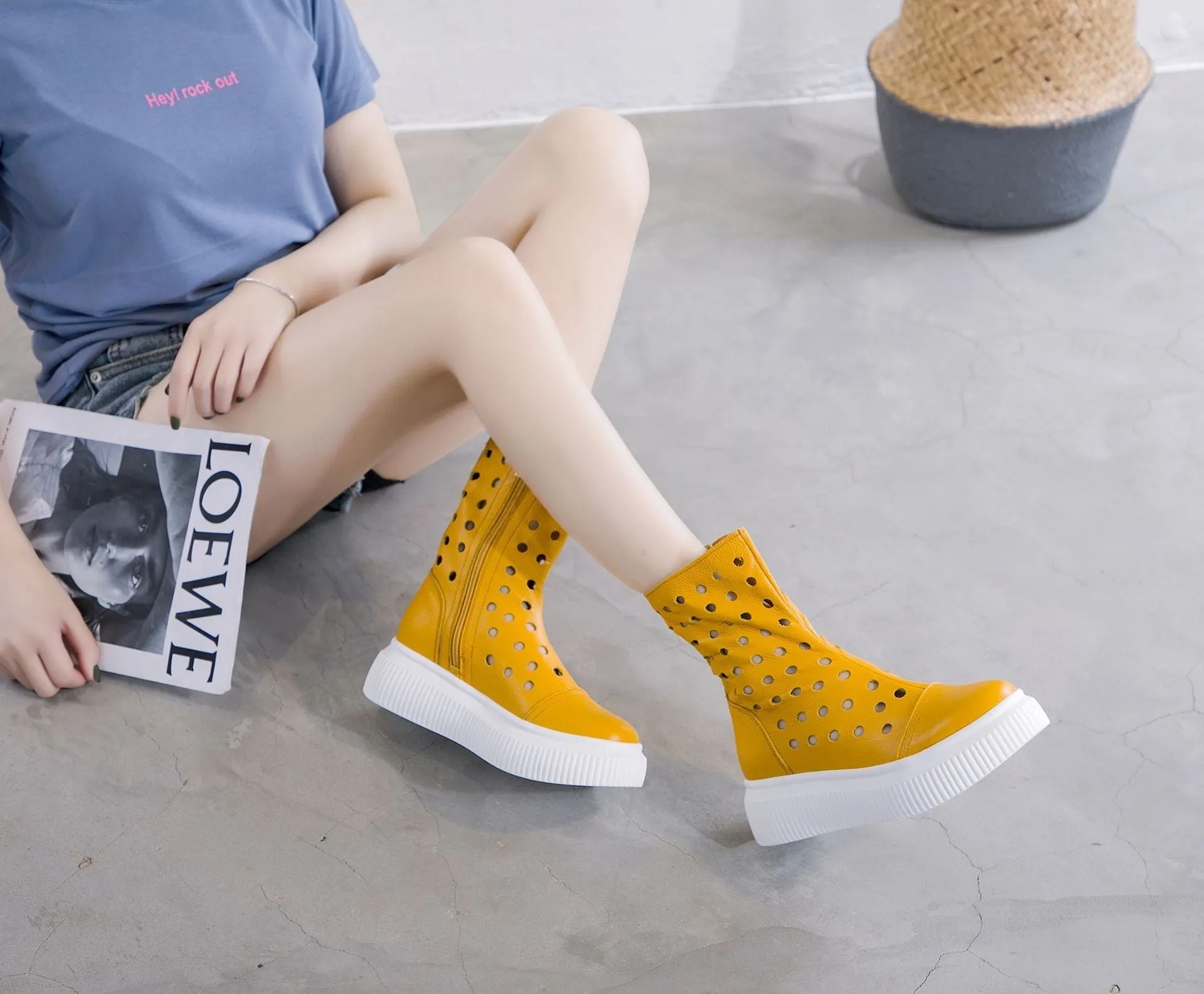 Ladies Fashion Personality Breathable Platform Shoes - GlamzLife