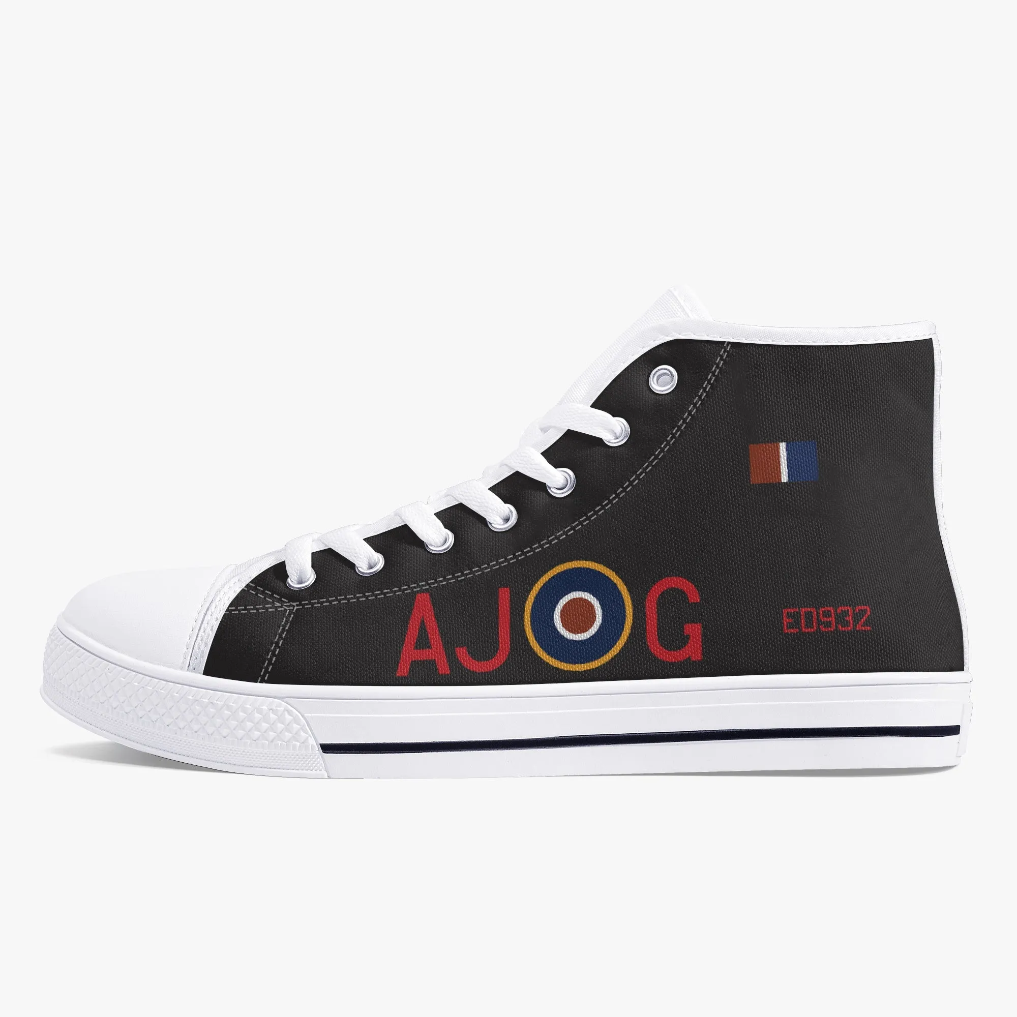 Lancaster "AJ-G" High Top Canvas Shoes (Black)