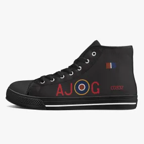 Lancaster "AJ-G" High Top Canvas Shoes (Black)
