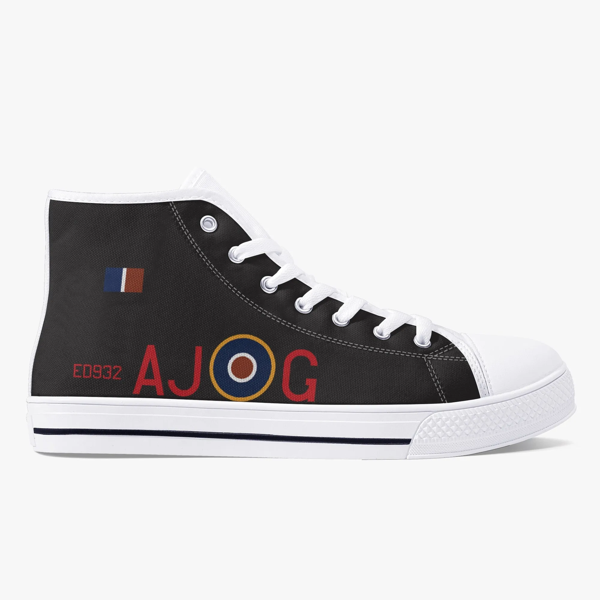 Lancaster "AJ-G" High Top Canvas Shoes (Black)