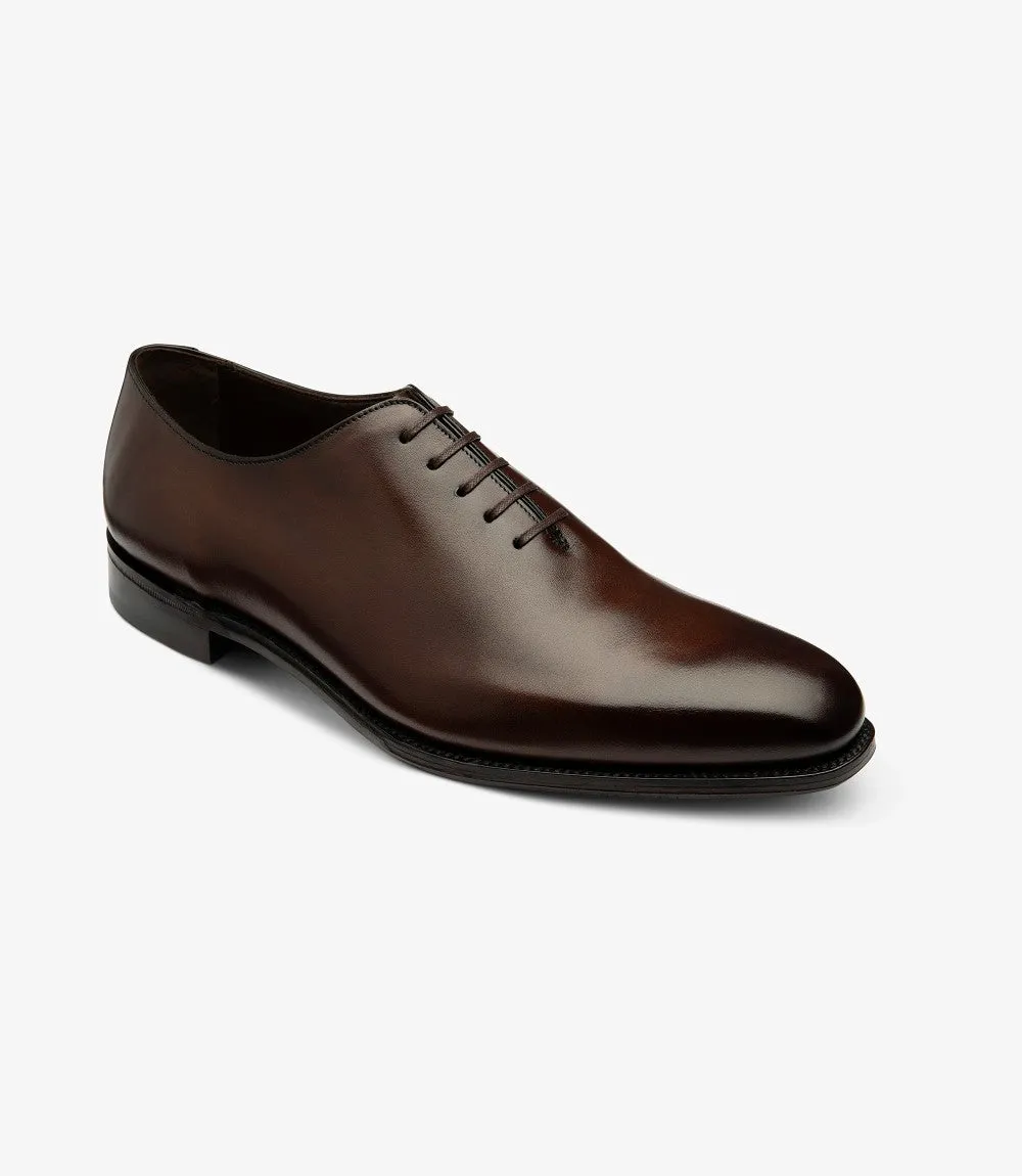 LOAKE WHOLEBURY DARK BROWN OXFORD LEATHER SOLE F-MEDIUM