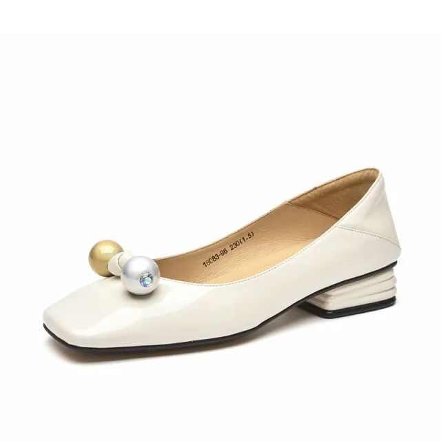 Lucrecia Women's Patent Leather Flat Loafer Shoes