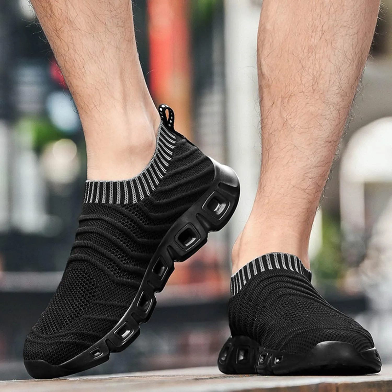 Mens Loafers & Slip-Ons Men Sports Shoes Spring and Summer Fashionable Pattern Breathable Mesh Leather Sneaker Men