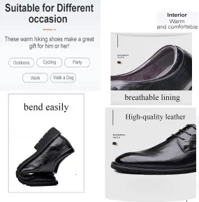 Men's Oxfords Dress Shoes,Leather Business Casual Pointed Toe Breathable Dress Shoes,Non-Slip Breathable Leather Shoes. (Brown,6.5)