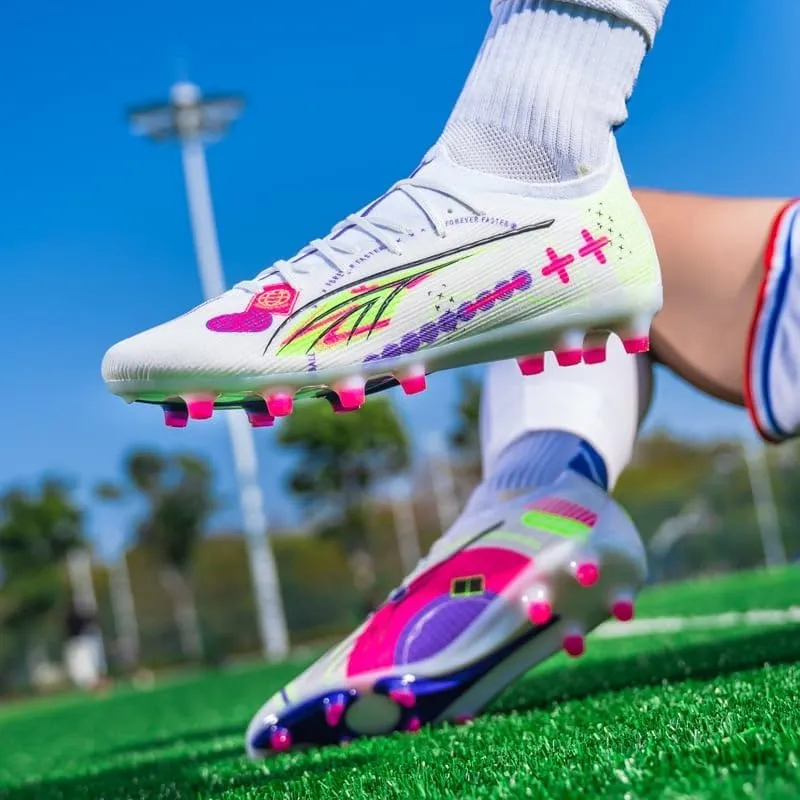 Men's Soccer Cleats Shoes Football Cleats Shoes Training Athletic Women Professional Sneaker Outdoor for AG/FG