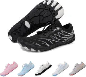 Mens Womens Barefoot Grounding Shoes Wide Running Sports Casual Walking Shoes Gym Training Sneakers for Weight Lifting Hard Pulling and Weight Training