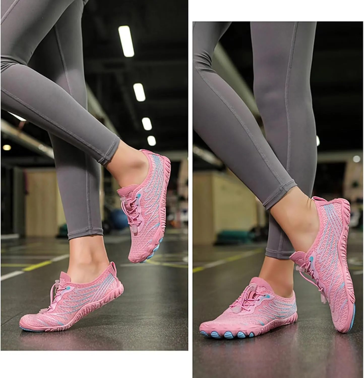 Mens Womens Barefoot Grounding Shoes Wide Running Sports Casual Walking Shoes Gym Training Sneakers for Weight Lifting Hard Pulling and Weight Training