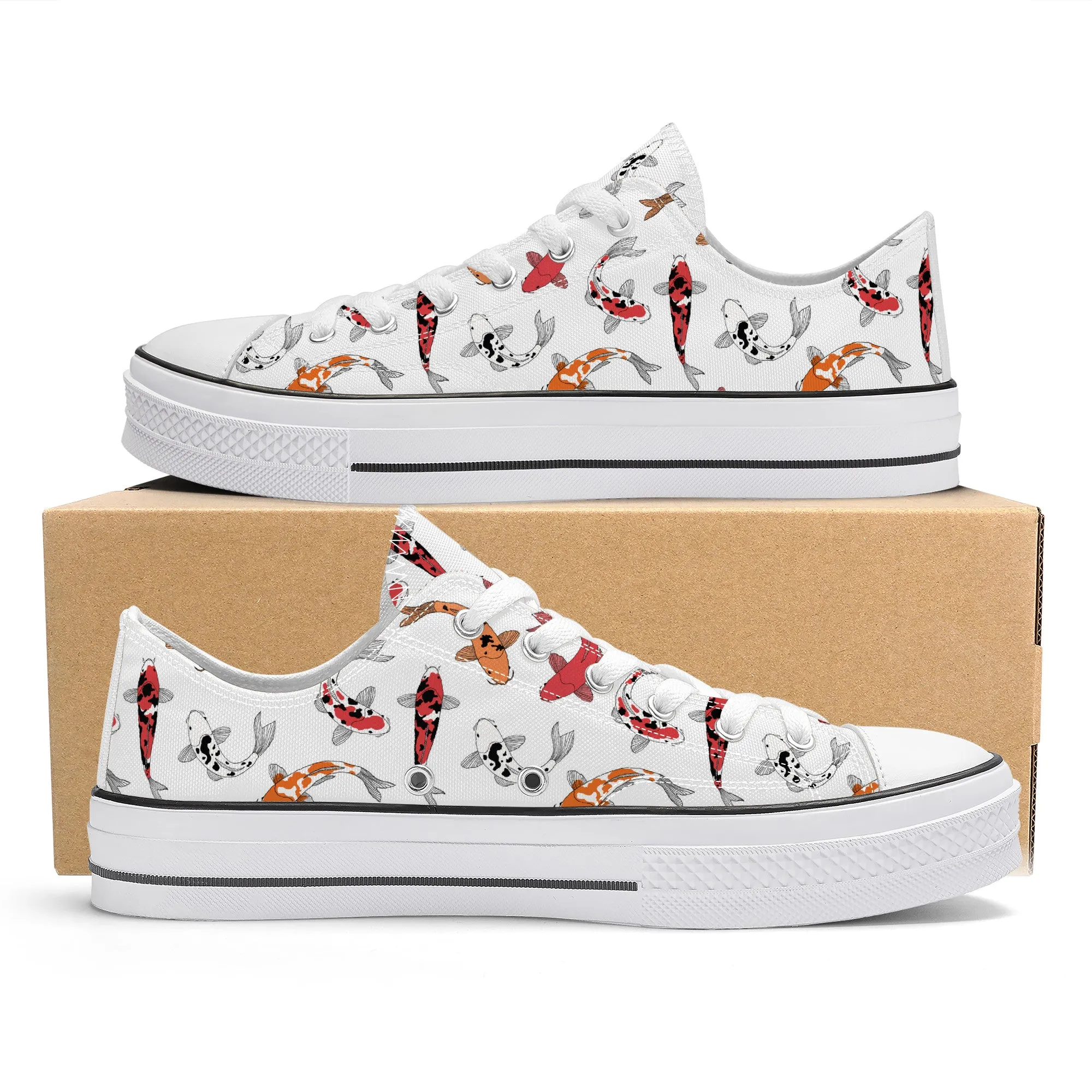 Mini Koi Low Top Canvas Shoes
