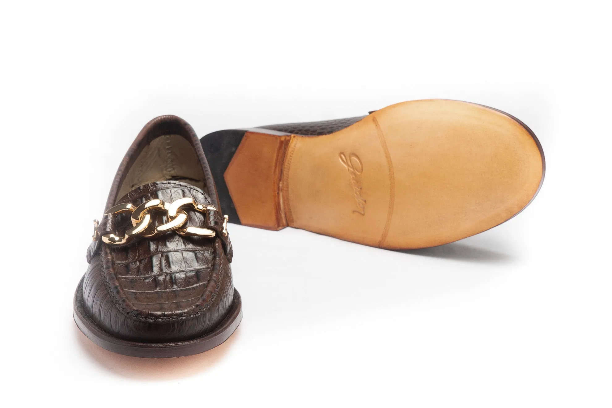Moccasin 5327 Chain Dark Brown