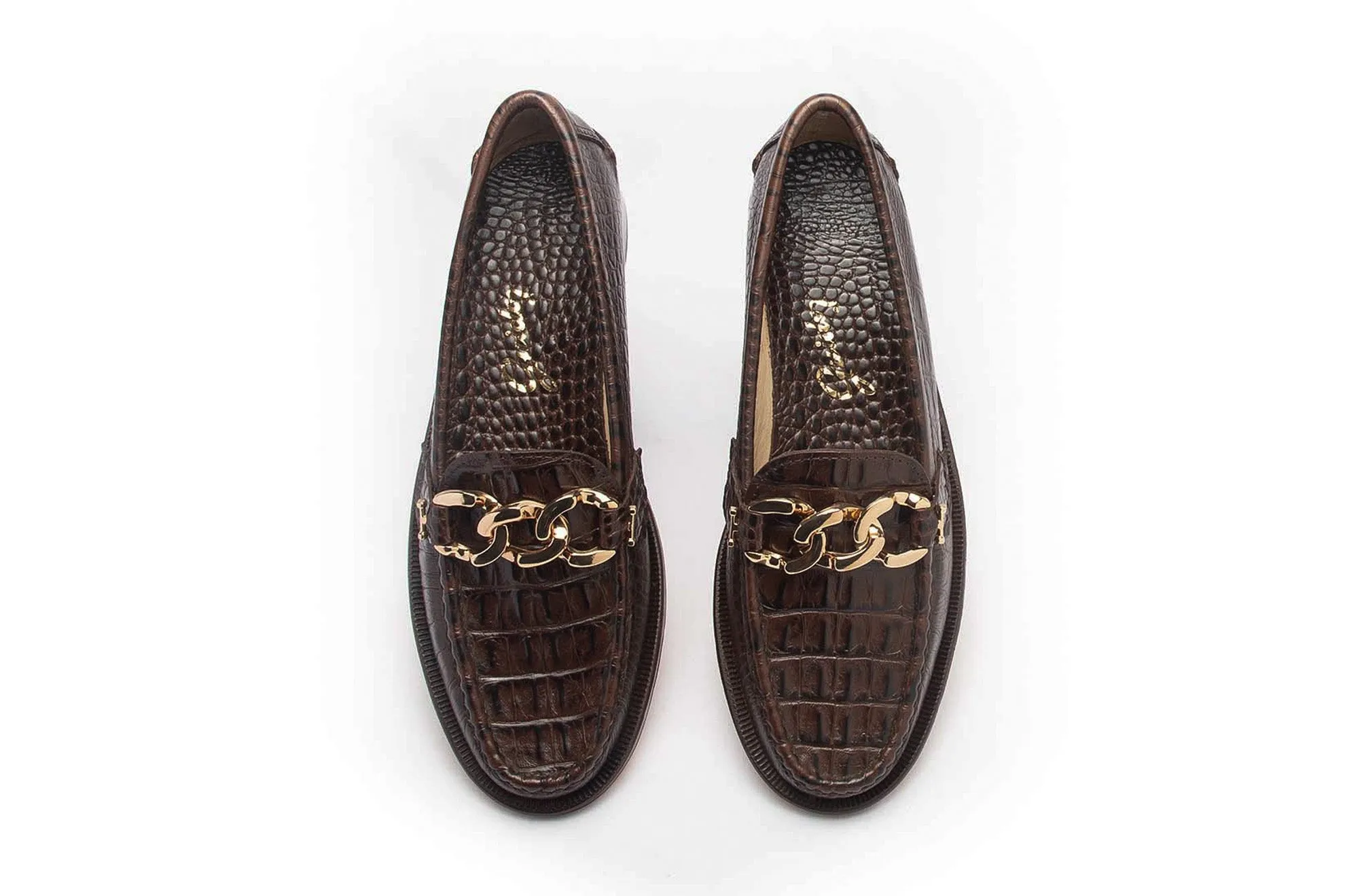 Moccasin 5327 Chain Dark Brown