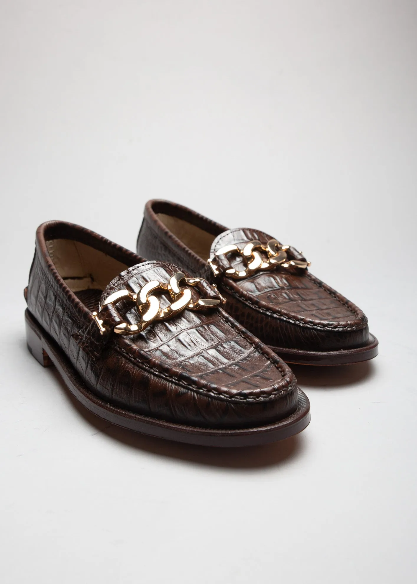 Moccasin 5327 Chain Dark Brown