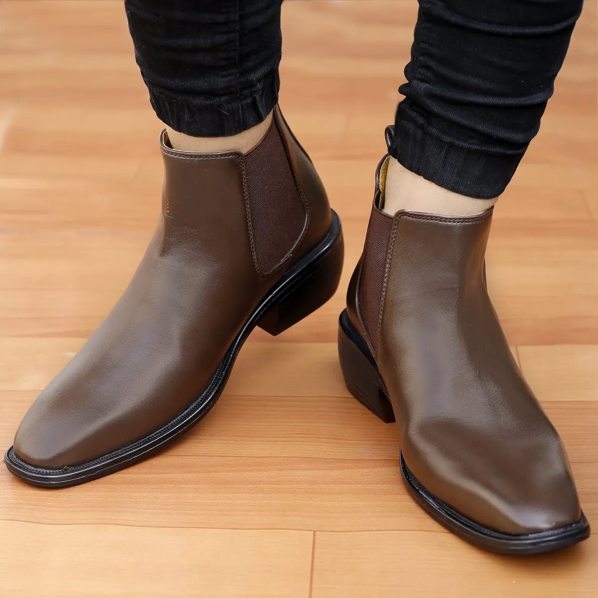 New Stylish Men's 2 Inch Hidden Height Increasing Trendiest Boots