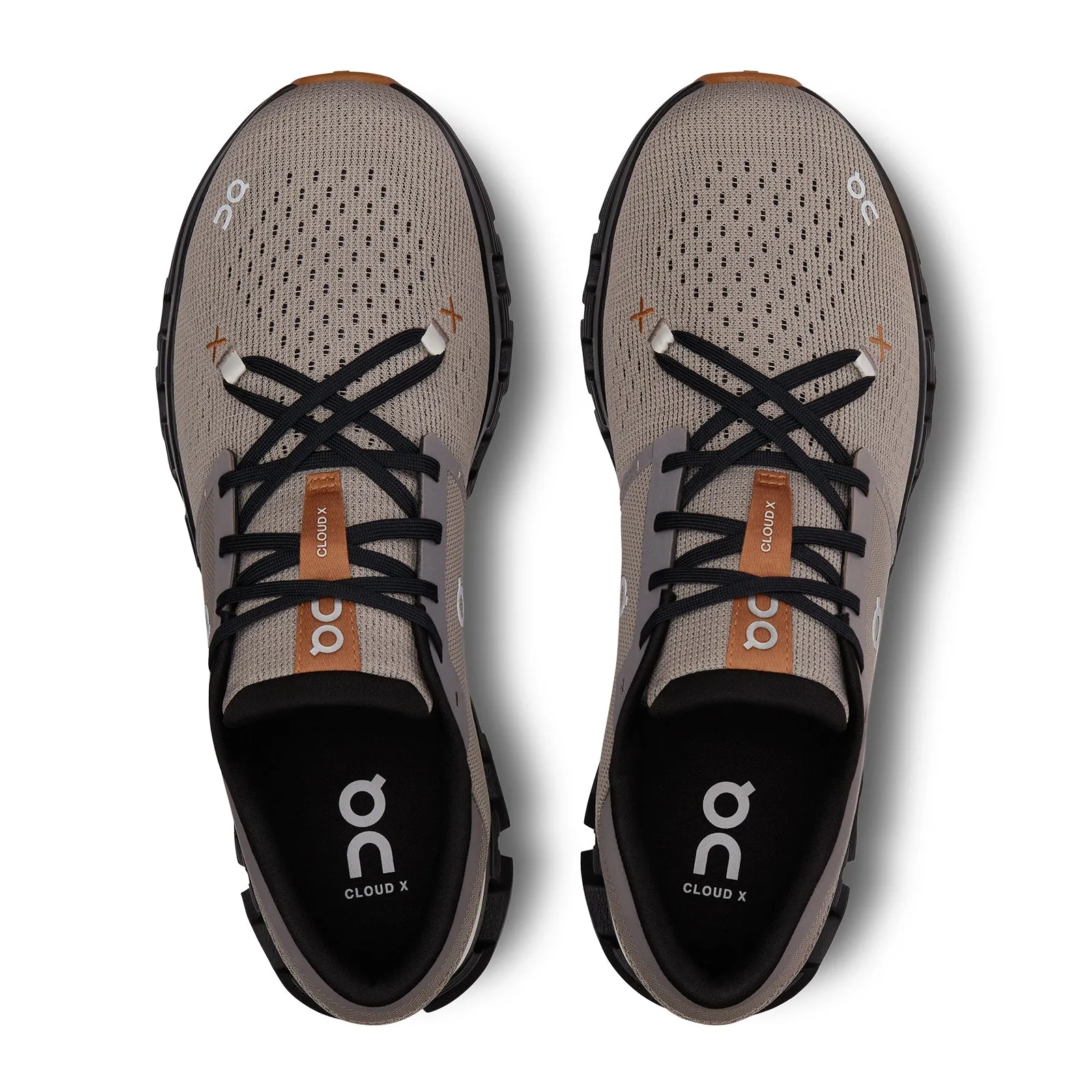 On Running Cloud X4 Running Shoe (Men) - Fog/Black