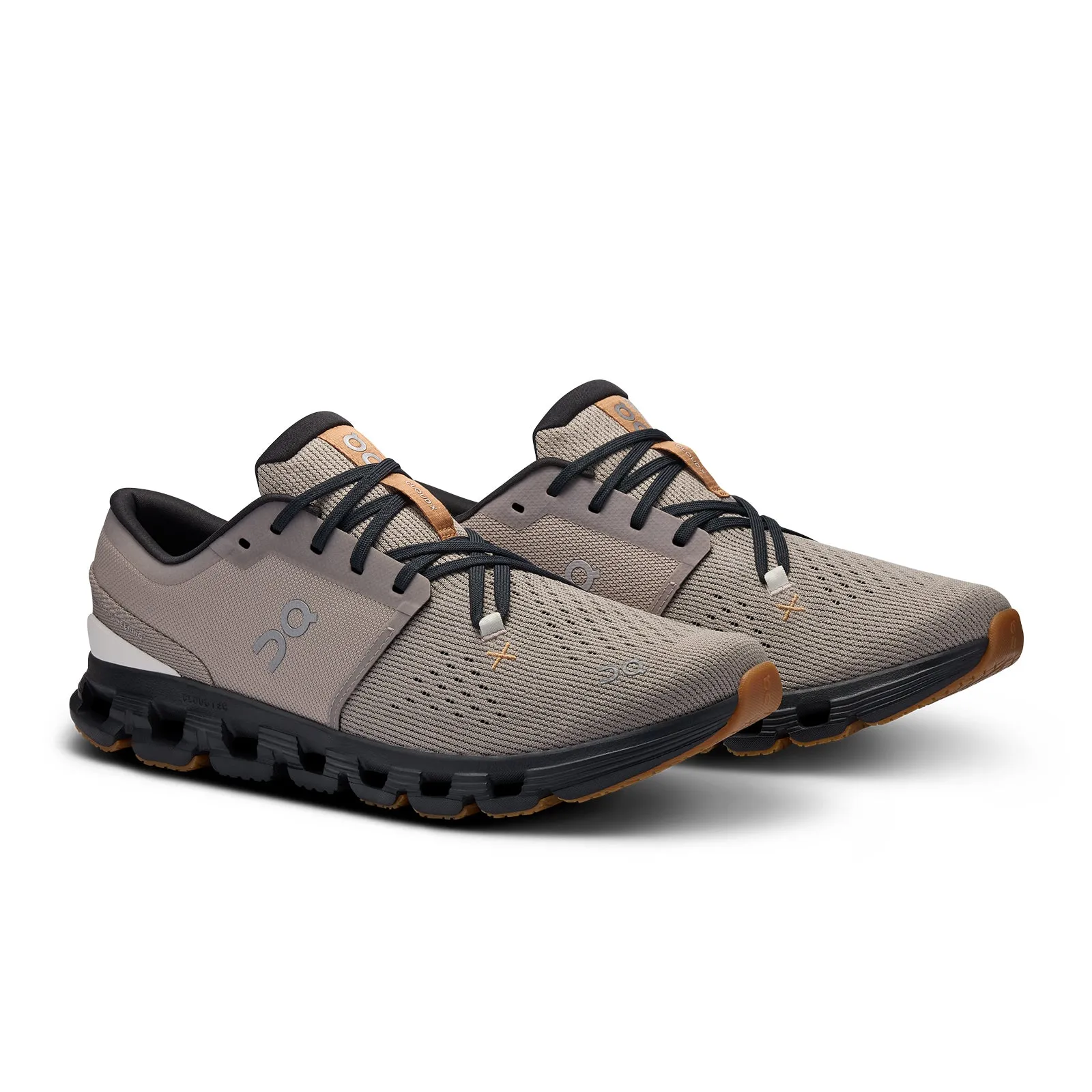 On Running Cloud X4 Running Shoe (Men) - Fog/Black