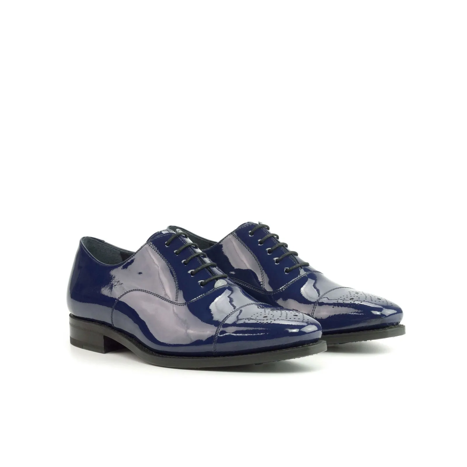 Oxford-Patent, Blue-Wholesale