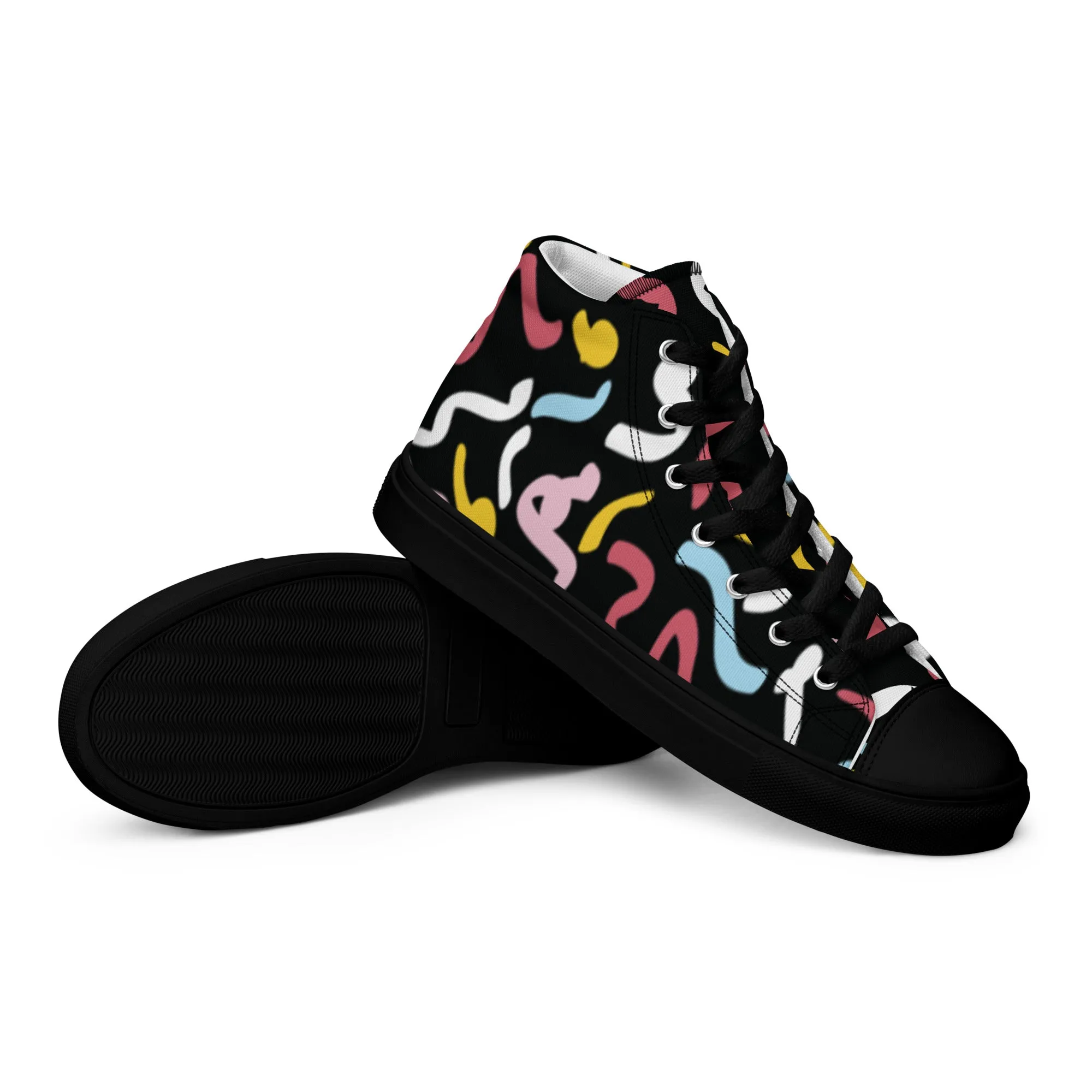 QUANTUM Men’s High Top Canvas Shoes