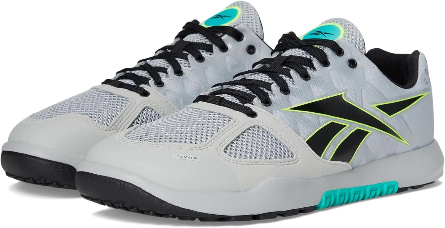 Reebok Men's Nano 2.0 Sneaker, Grey 1/Unleashed Green/Lime, 11