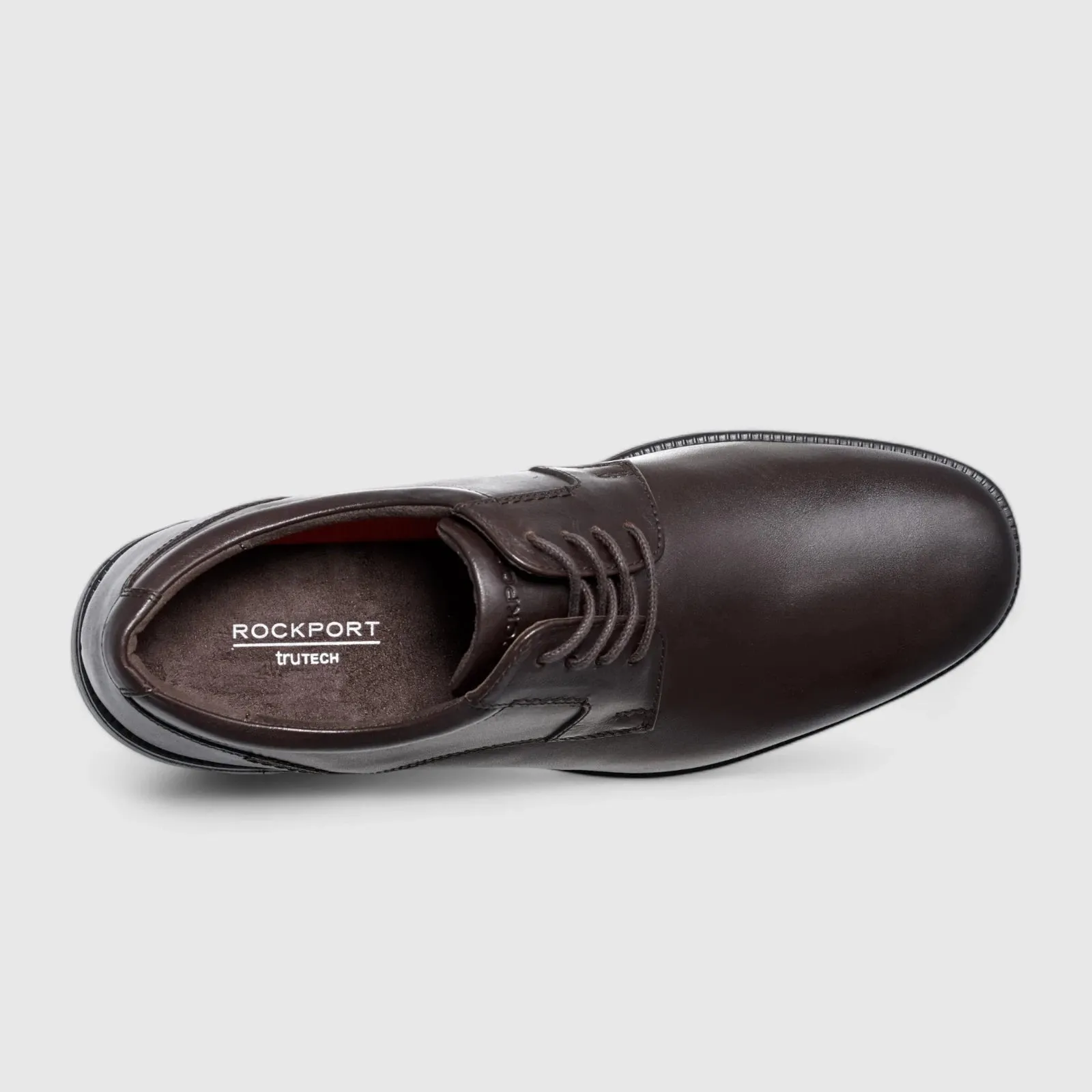 Rockport Charles Road Plain Toe Lace Up Comfort Shoe Brown