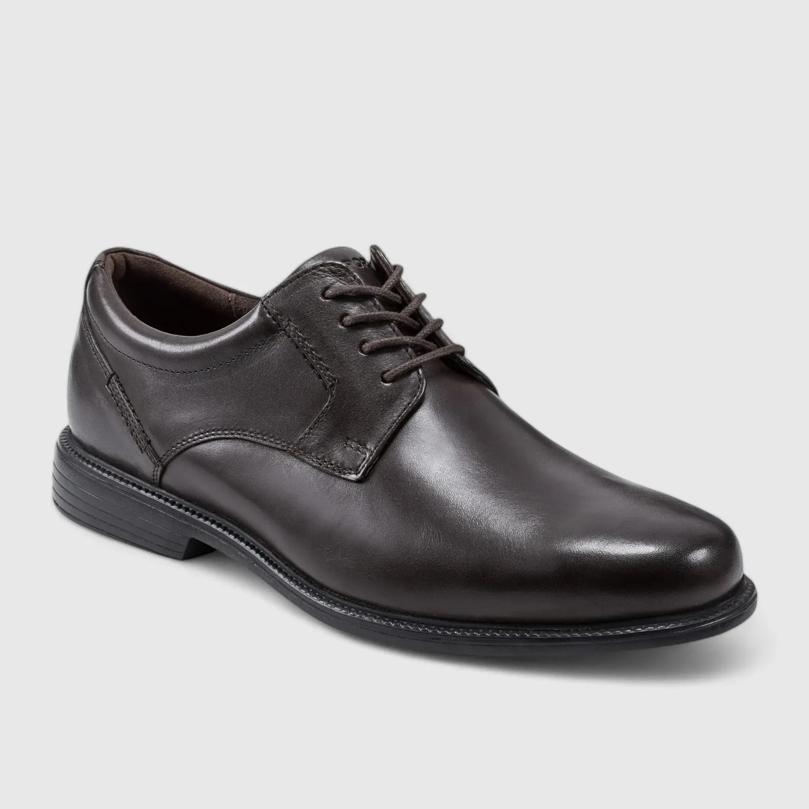 Rockport Charles Road Plain Toe Lace Up Comfort Shoe Brown