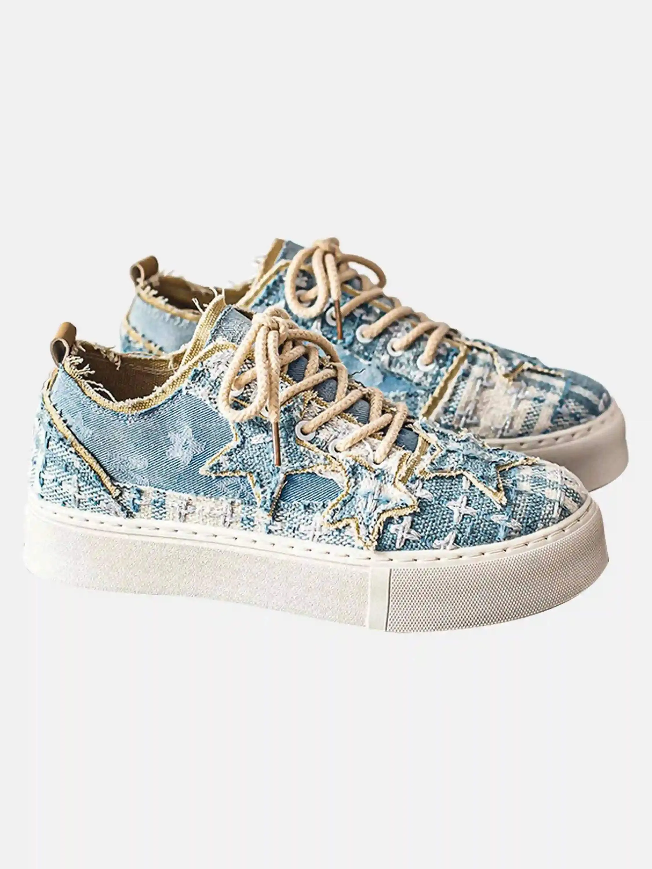 Star Canvas Height-Increasing Shoes