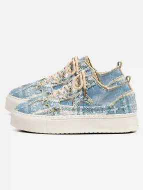 Star Canvas Height-Increasing Shoes