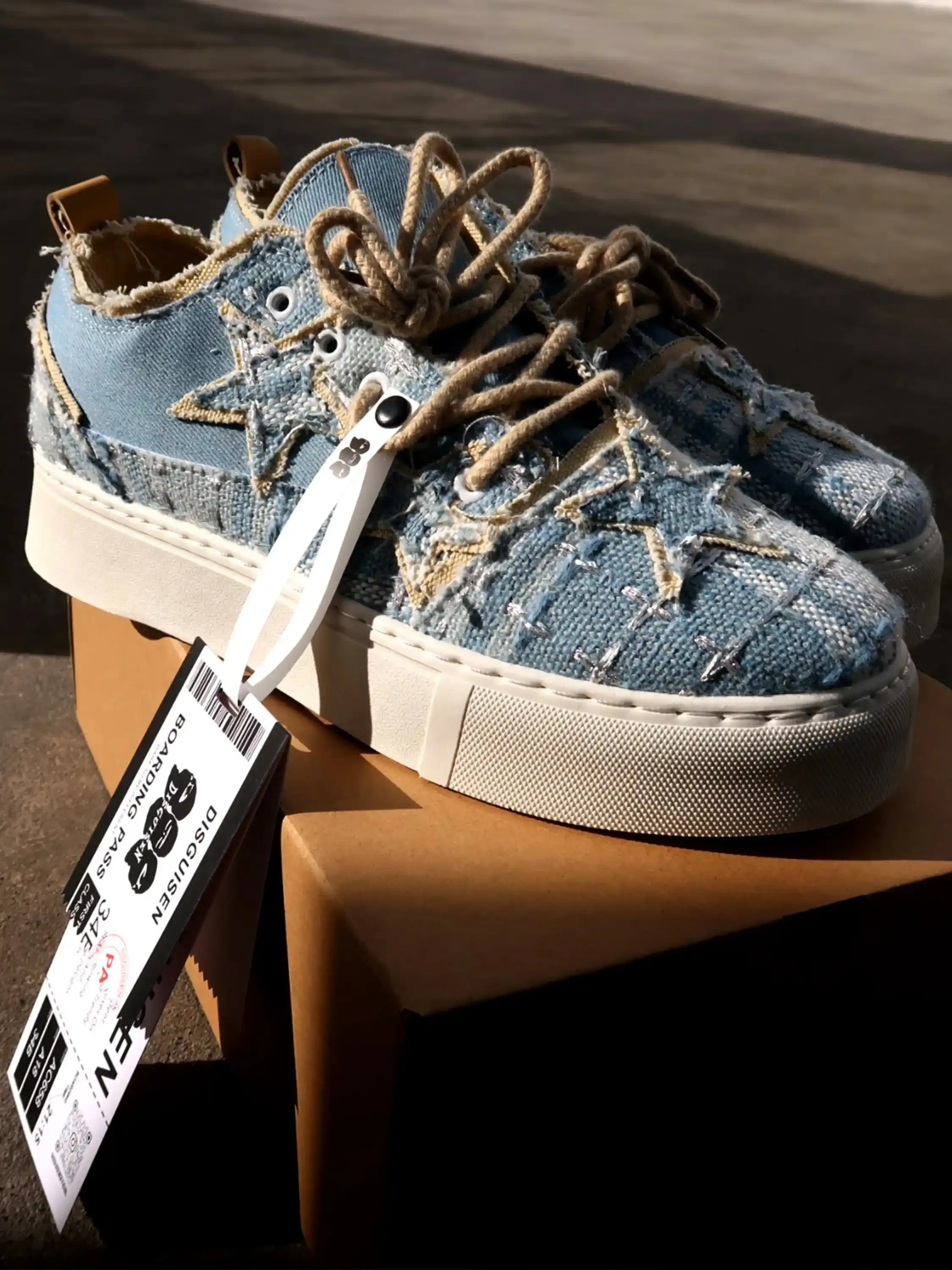 Star Canvas Height-Increasing Shoes
