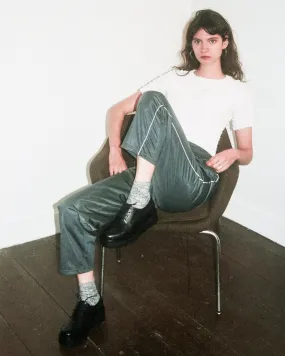 Tara Black Leather Shoes