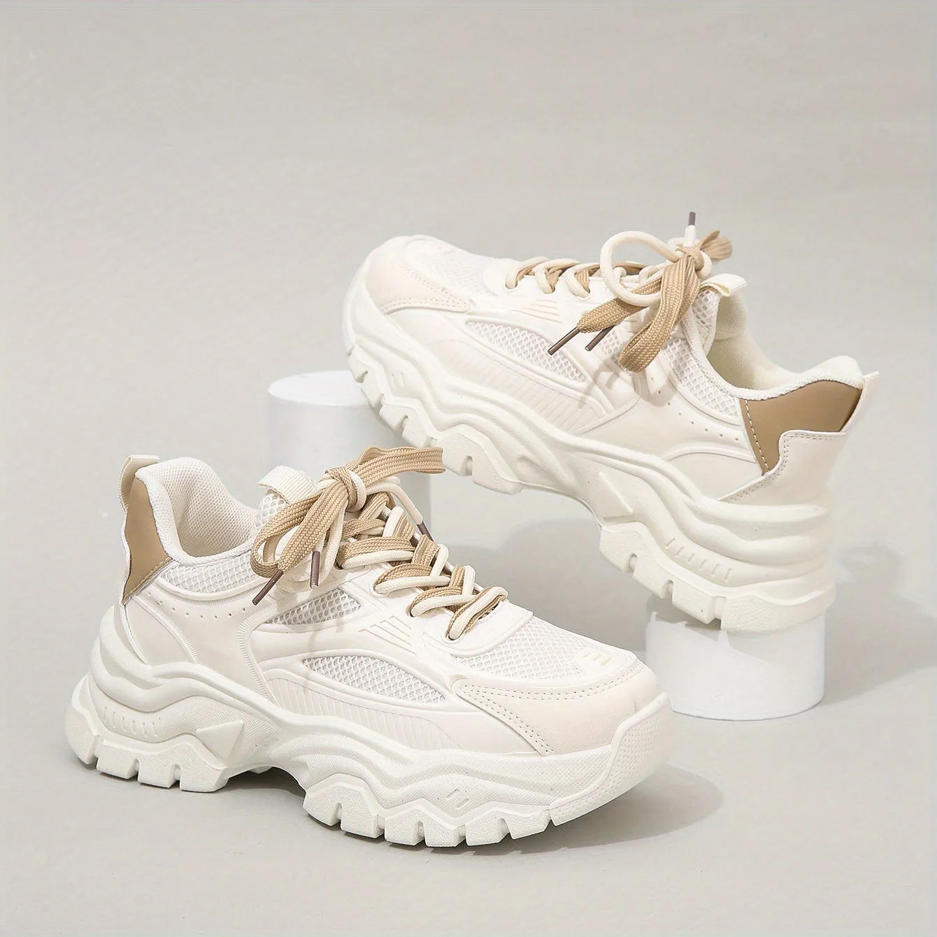 Thick-Soled Height-Increasing Chunky Sneakers