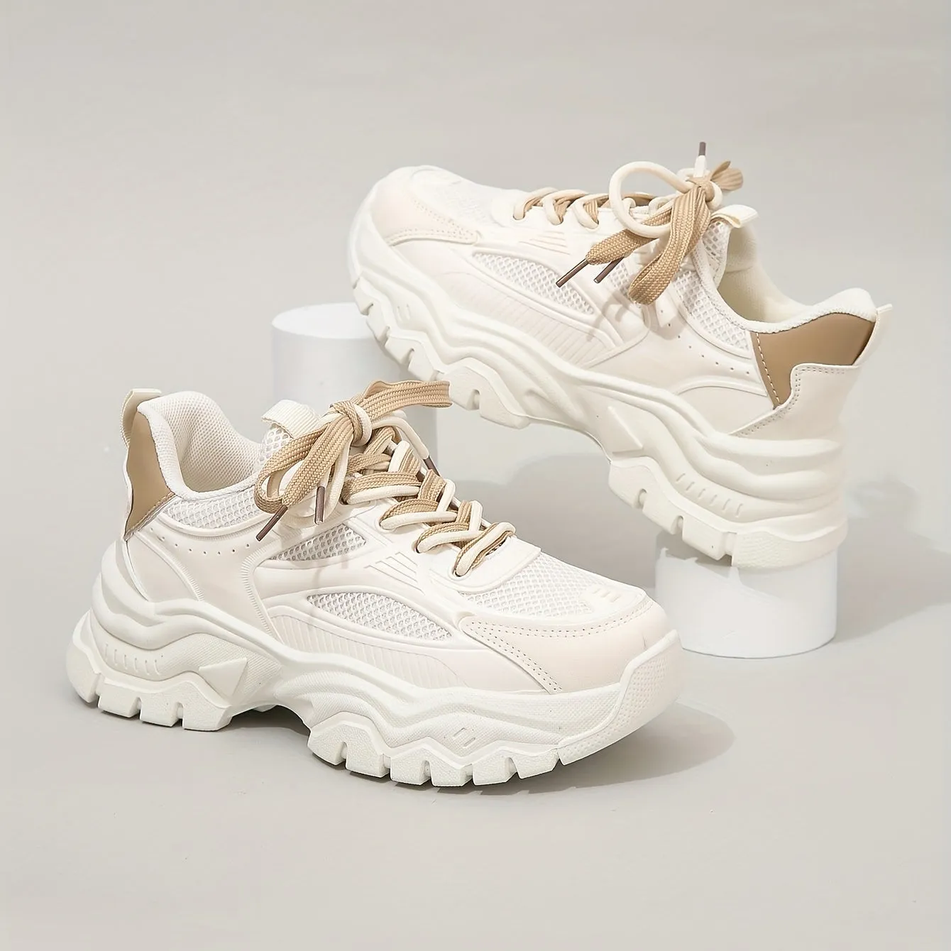 Thick-Soled Height-Increasing Chunky Sneakers