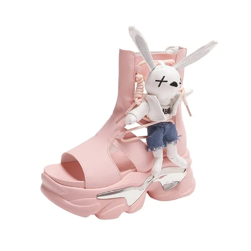 Trace Thick Wedge Sneakers