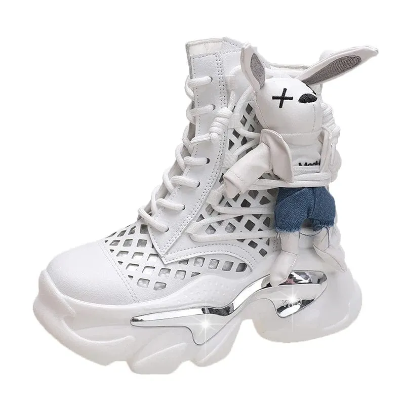 Trace Thick Wedge Sneakers