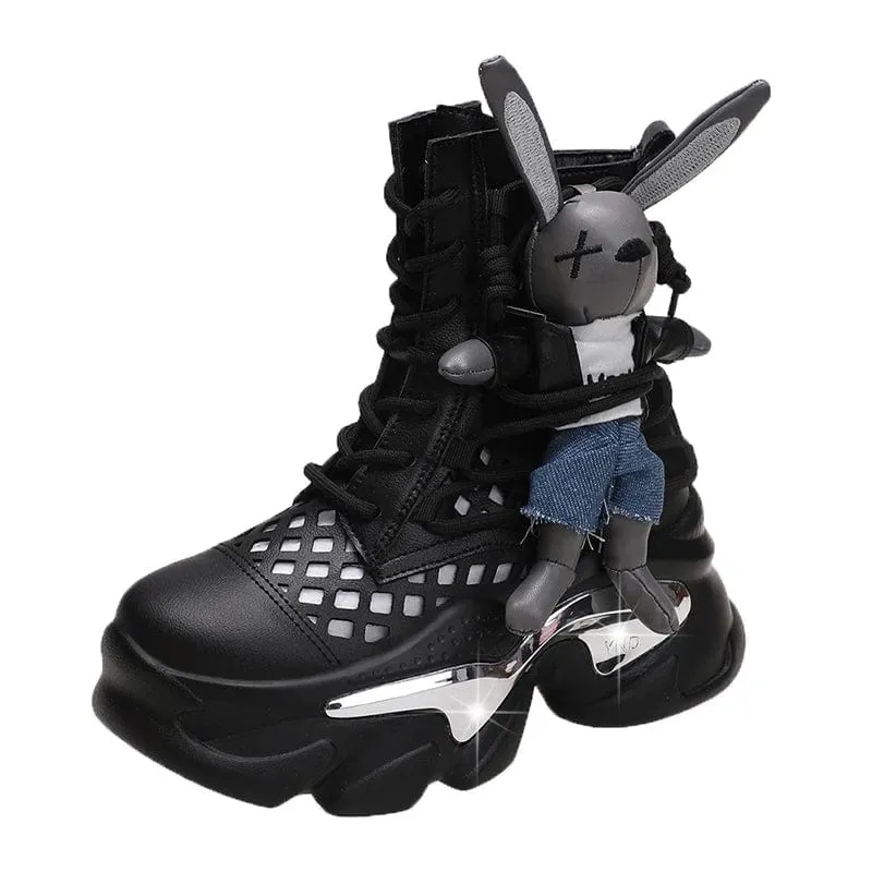 Trace Thick Wedge Sneakers