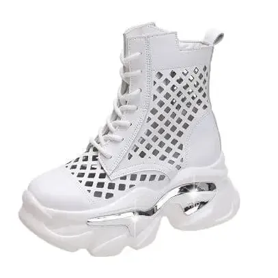 Trace Thick Wedge Sneakers