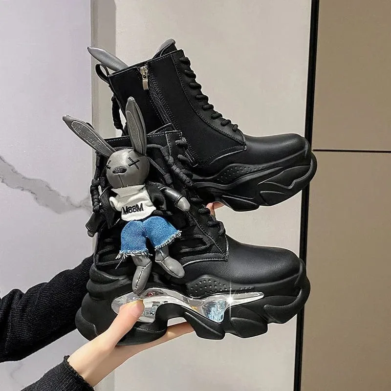 Trace Thick Wedge Sneakers