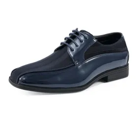 Viotti 179 Navy Men’s Patent Leather Derby Shoes