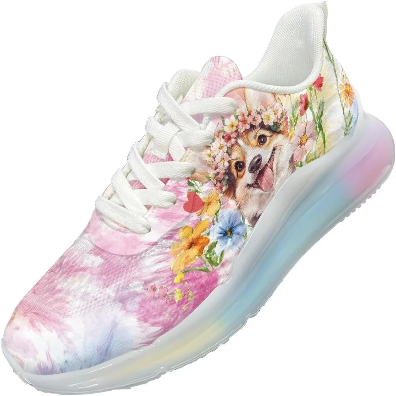 Women's Air Cushion Running Shoes Breathable Sports Tennis Sneakers Comfort Anti-Skid Casual Walking Shoes US 6-11